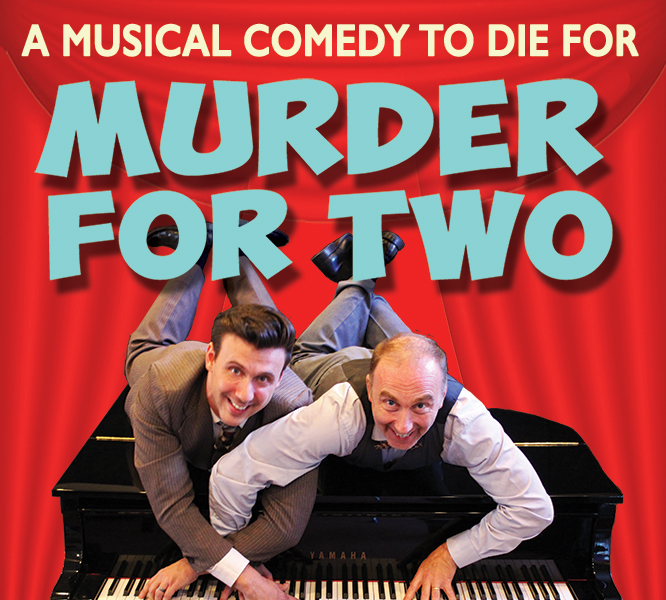 A poster for the play "A Murder for Two"